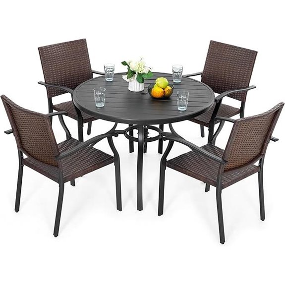 NUU GARDEN 5-Piece Patio Dining Set