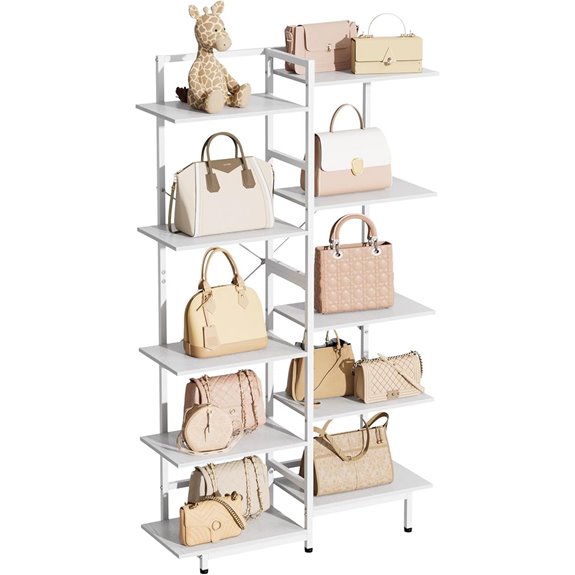 Aquzee 5-Tier Purse Display and Storage Organizer