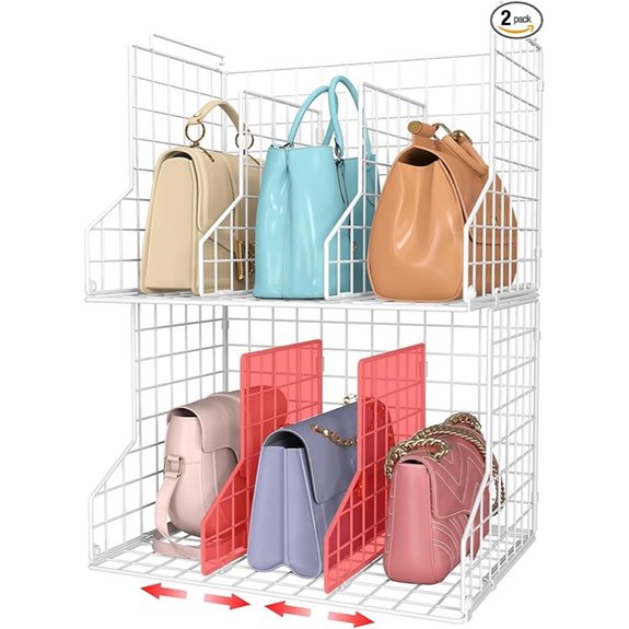 Adjustable Purse Storage Organizer 2-Pack