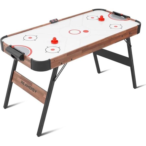 56” Foldable Air Hockey Table with Electronic Scoring