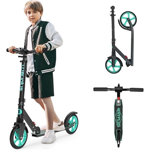 Kick Scooter for All Ages Foldable 8-Inch Wheels