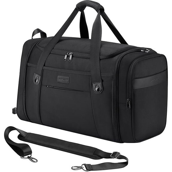 Tourenne 45L Foldable Travel Duffel Bag with Shoe Compartment