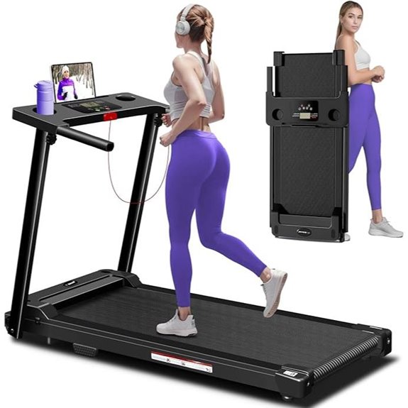 foldable led treadmill