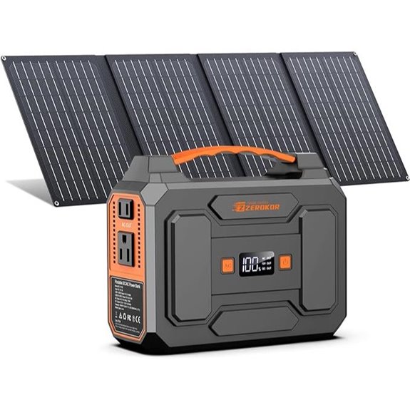 Portable Solar Power Station with Foldable Panel
