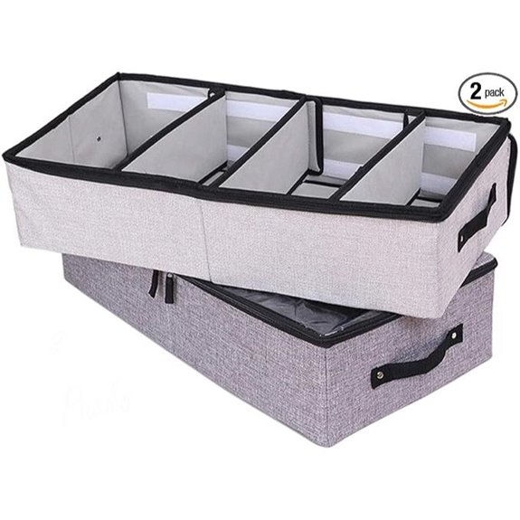 AARAINBOW Foldable Underbed Storage Bins (2 Pack)