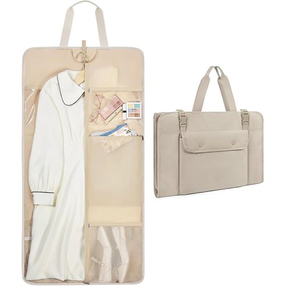 BAGSMART Foldable Garment Bag for Travel and Weekenders
