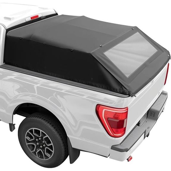 JOYTUTUS Foldable Truck Bed Soft Topper for F150