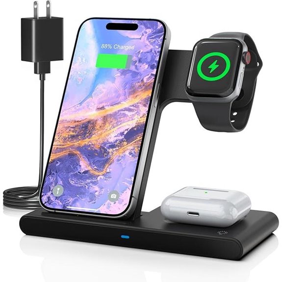 Foldable 3in1 Wireless Charging Station for Apple Devices