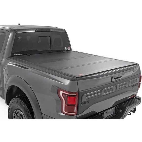 Rough Country Hard Tri-Fold Tonneau Cover for Ford F-150