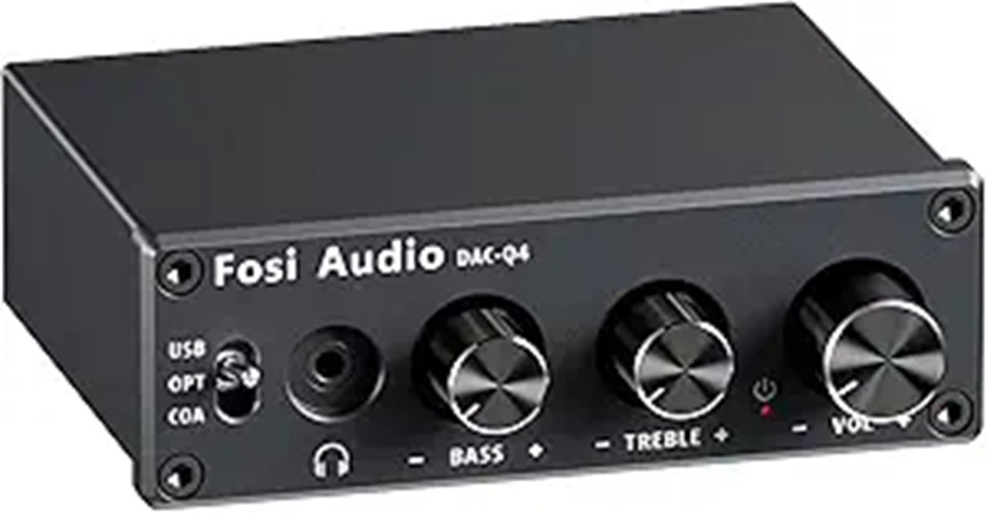Fosi Q4 DAC Headphone Amp for PC and Home Audio