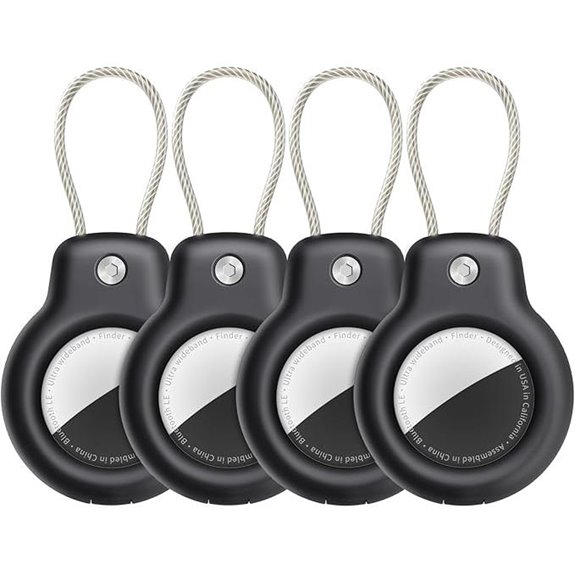 SPGUARD 4-Pack AirTag Holder with Keychain