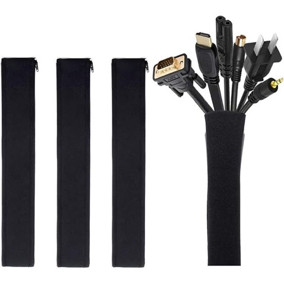 JOTO 4-Pack Cable Management Sleeves (19-20 Inches)