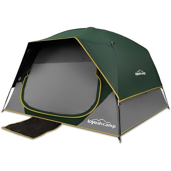 4-Person Waterproof Camping Tent with Rainfly