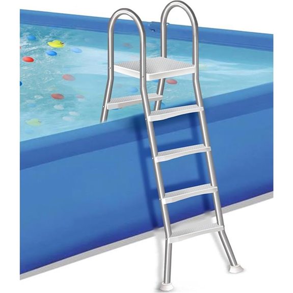 Stable Above Ground Pool Ladder - 4 Steps