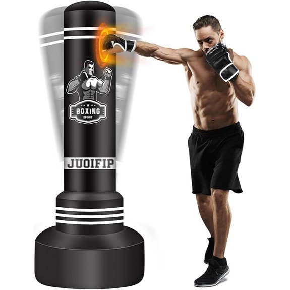Freestanding Punching Bag with Stand and Accessories