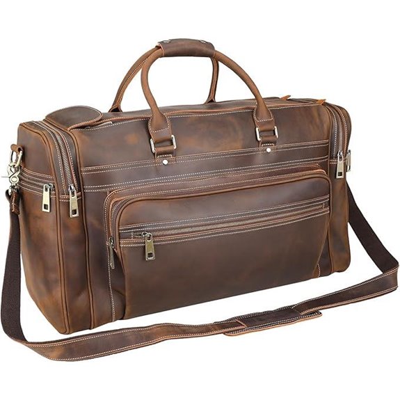 Polare 24 Full Grain Leather Weekender Duffel