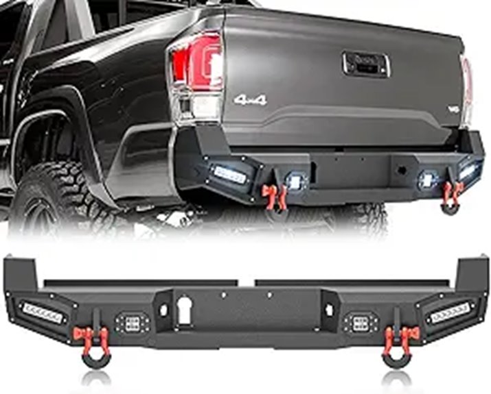 Tacoma Full Width Rear Bumper with LED Lights