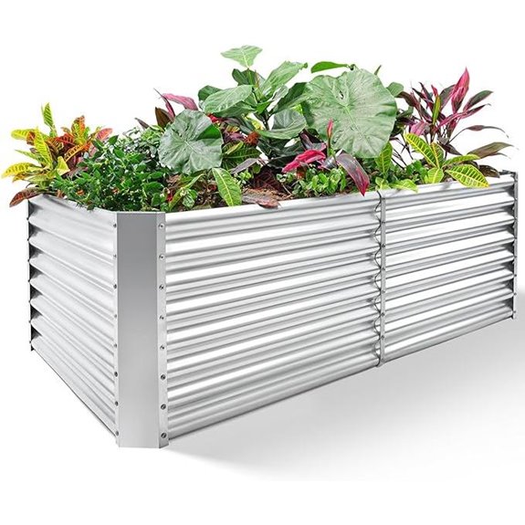 Land Guard Galvanized Raised Garden Bed Kit