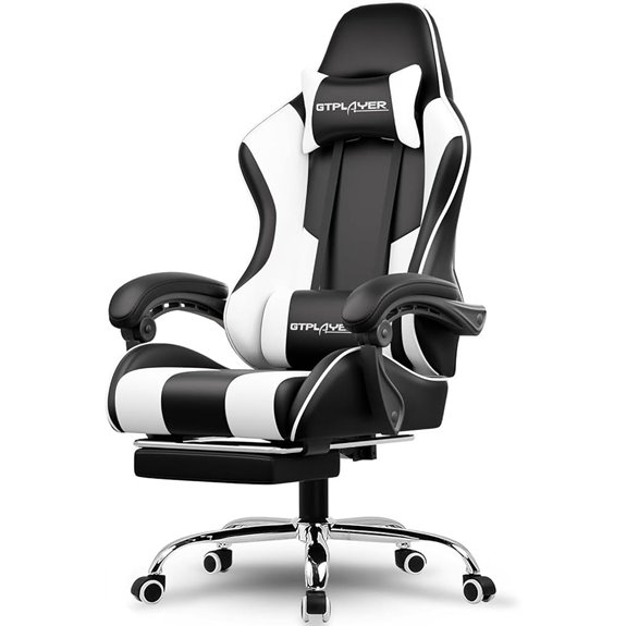 gaming chair with footrest
