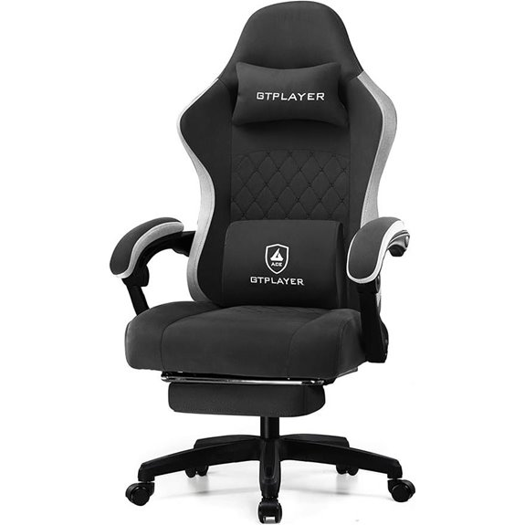 gaming chair with footrest