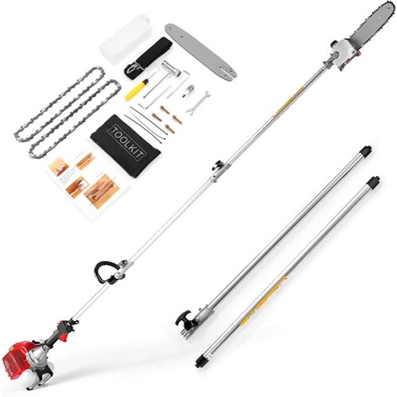 COOCHEER Gas Pole Saw with 16-ft Reach