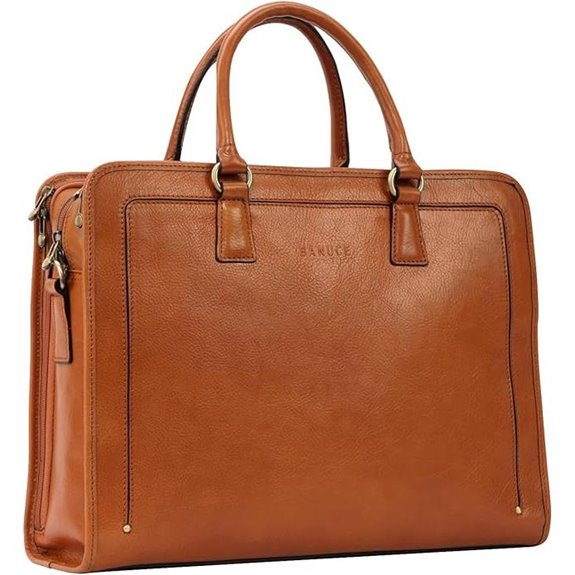 Banuce Genuine Italian Leather Women's Briefcase