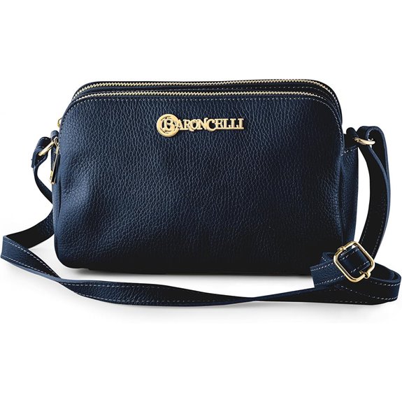 Baroncelli Italy Crossbody Bag with Genuine Leather