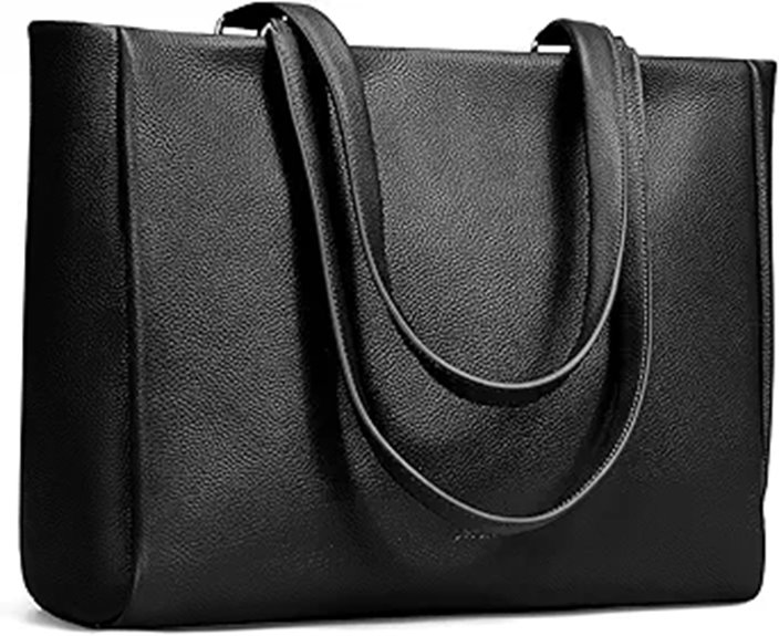 befen Genuine Leather Laptop Tote Bag for Women