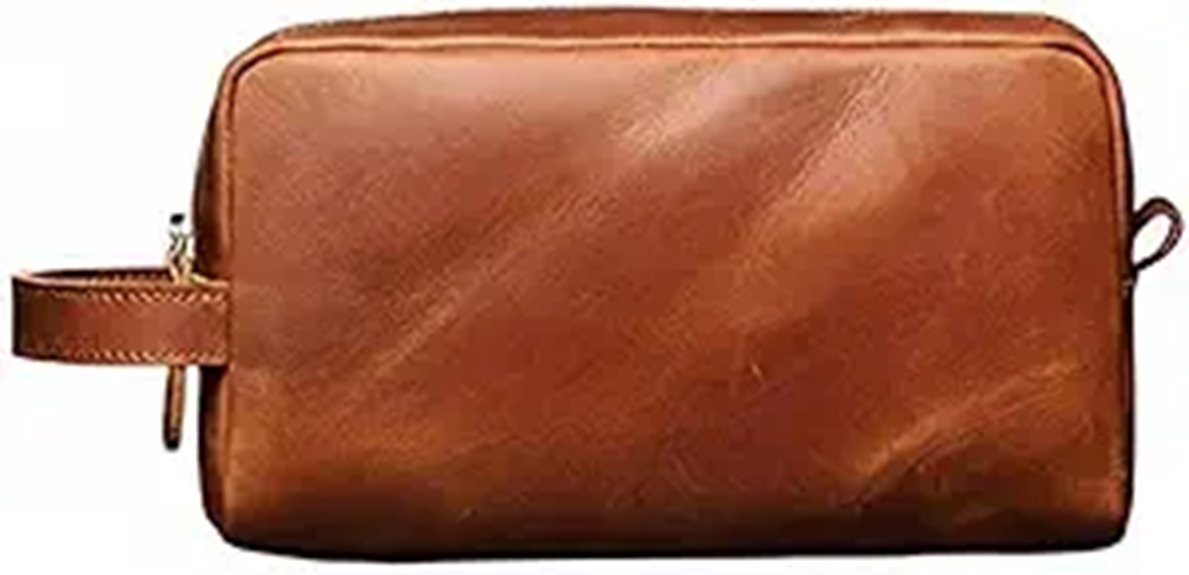 Tannery Genuine Leather Travel Toiletry Bag