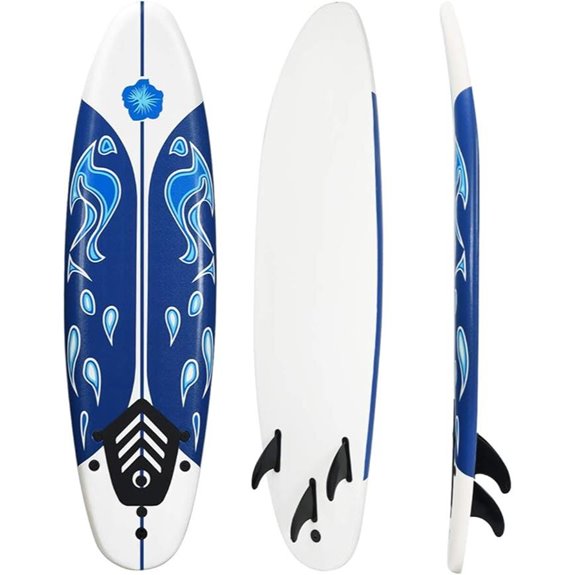 Giantex 6' Foam Surfboard with Removable Fins