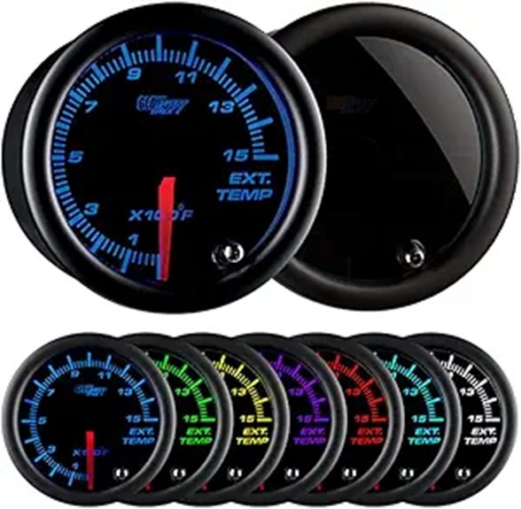 GlowShift 1500F Pyrometer Exhaust Gas Temp Gauge Kit