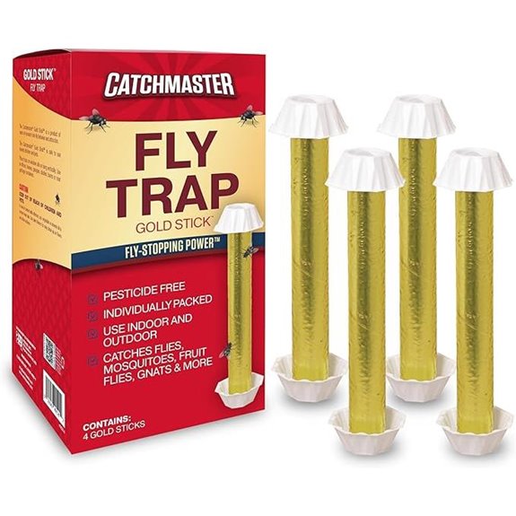 Catchmaster Gold Stick Fly Trap (4-Pack)