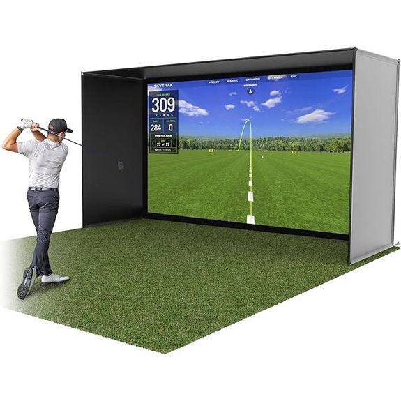 GoSports Golf Simulator Enclosure Nets with Frame Kit
