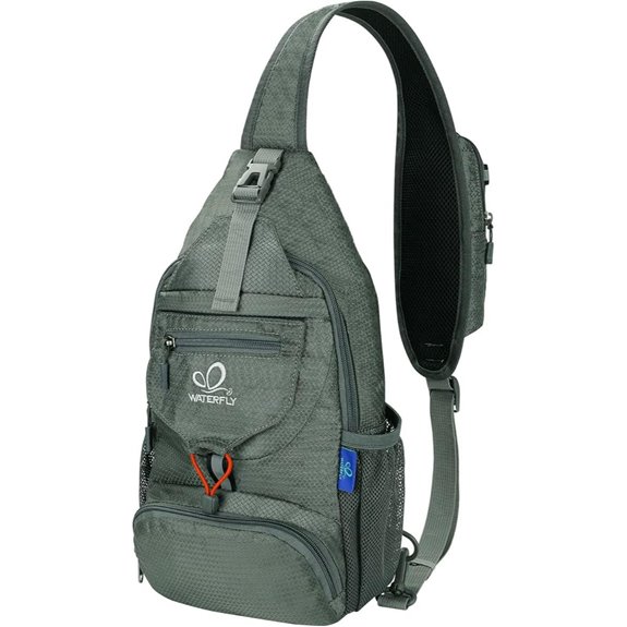 Waterfly Packable Small Crossbody Backpack Grey