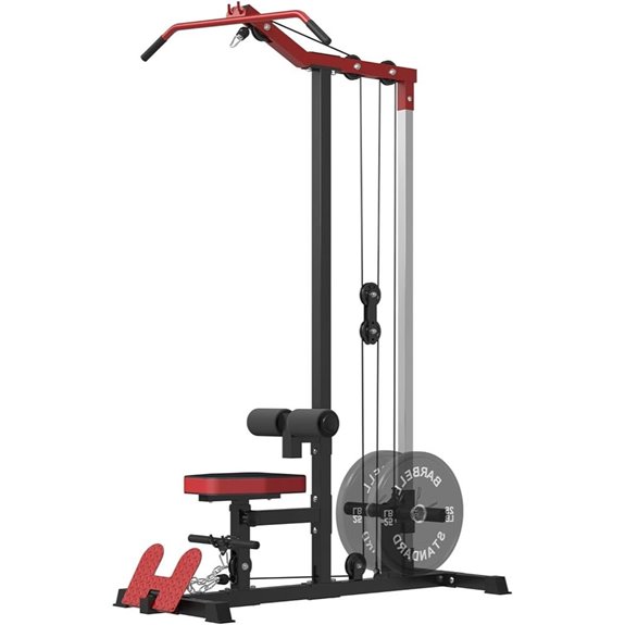 Mikolo LAT Pulldown & Row Machine with Attachments