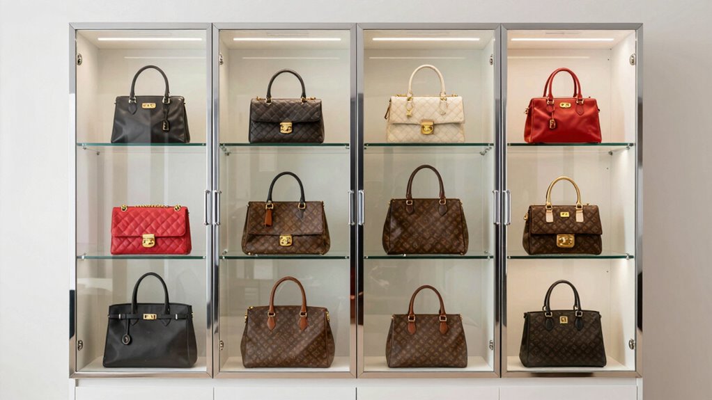 handbag display cabinet options