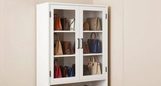 handbag storage cabinet ideas