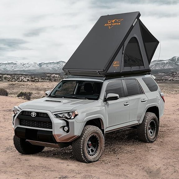 Sanhima Hard Shell Rooftop Tent with LED & Mattress