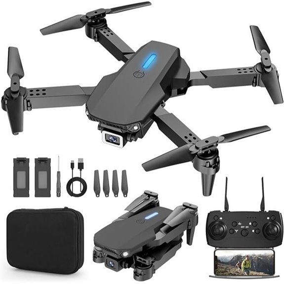 HD Camera Drone with 2 Batteries and Carrying Case