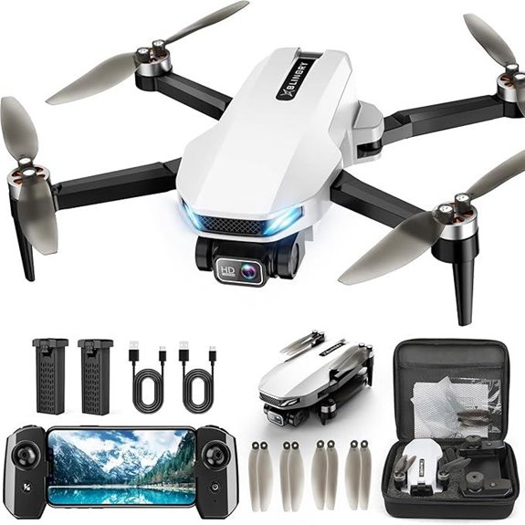 GPS Drone with Camera 2K HD Foldable GPS Features