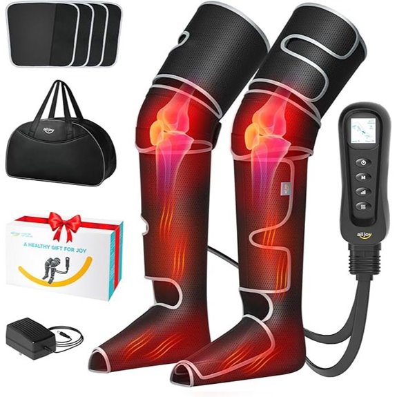 ALLJOY Leg Massager with Heat and Compression