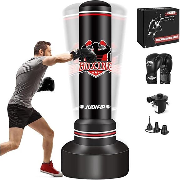 Heavy Punching Bag with Stand and Gloves