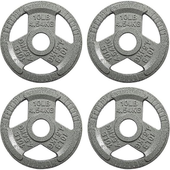 Fitvids 255lb Cast Iron Weight Plates Set