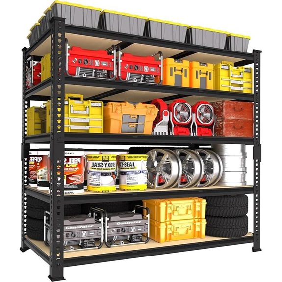 PrimeZone Heavy Duty Adjustable Garage Shelving Unit