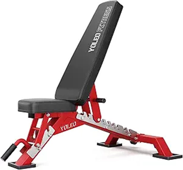 YOLEO Heavy Duty Adjustable Weight Bench
