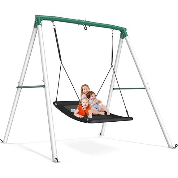 Trekassy Heavy Duty A-Frame Swing Set for Backyard