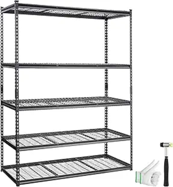 VEVOR 5-Tier Heavy Duty Metal Storage Shelving
