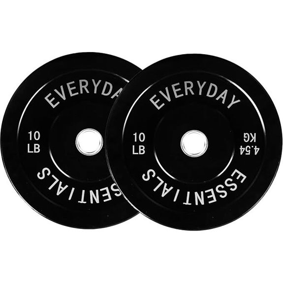 Fitvids 2-Inch Olympic Bumper Plates for Weightlifting