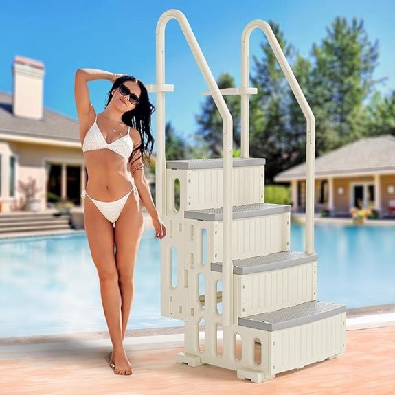 VINGLI Heavy-Duty Pool Ladder with Handrails