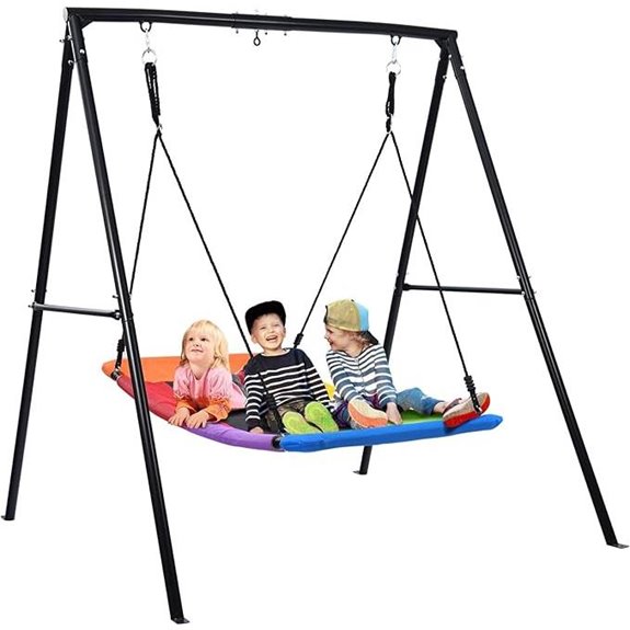Trekassy Heavy Duty Swing Set with Large Platform